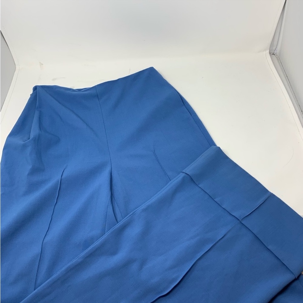 Blue DVF High-Waisted Dress Pant